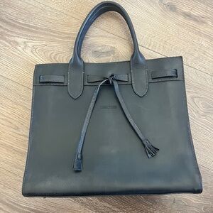 Dooney & Bourke Black vintage Alto Tassel Leather Tote